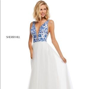 Gorgeous Embroidered Sherri Hill Prom Dress